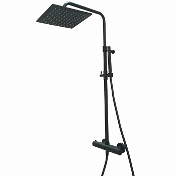 Душевая система с термостатом Webert Elio EL980515560METAL, черный арт. 173580