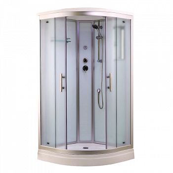Душевая кабина Timo Standart Silver Fabric T-6601SF, 100x100x220 арт. 174768