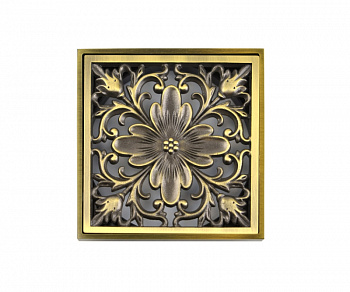 Решетка для душевого трапа Bronze de Luxe 21975, бронза арт. 175808