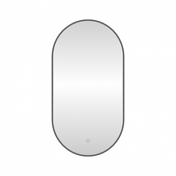 Зеркало с подсветкой LED Fixsen FX-3100F овальное 50х100 см, графит арт. 178894
