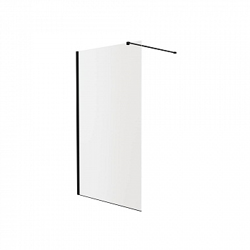 Душевая перегородка Knotlor WI120CG0BL 120х200, черный арт. 179459