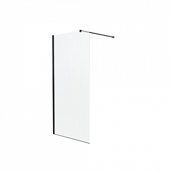 Душевая перегородка Knotlor WI100CG1BL 100х200, черный арт. 179476