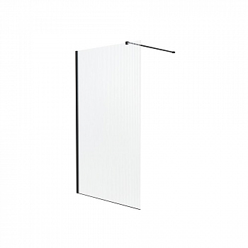 Душевая перегородка Knotlor WI120CG1BL 120х200, черный арт. 179477