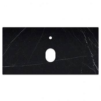 Столешница La Fenice Granite Black Olive Light Lappato Terra 100 см, черная арт. 183589