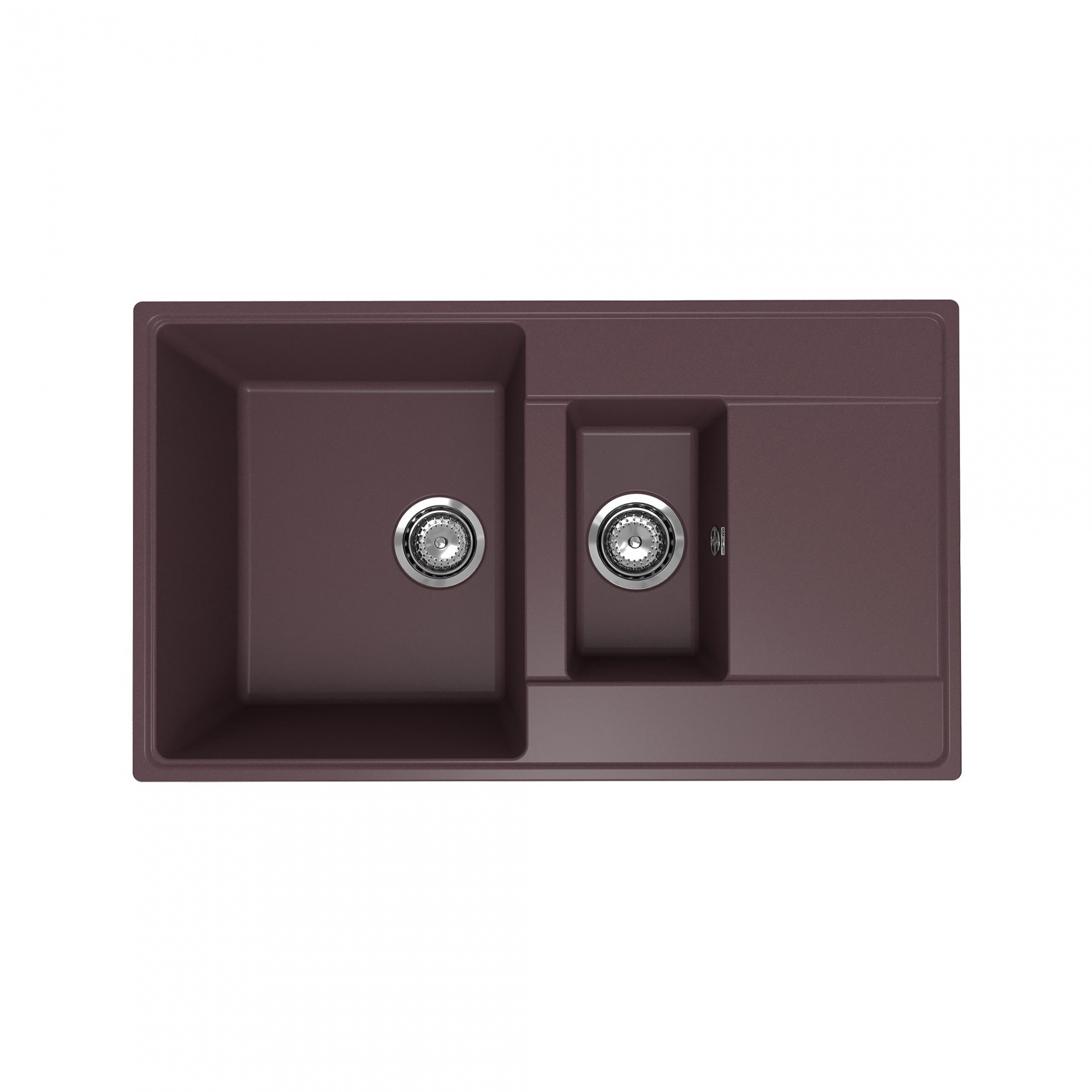 Кухонная мойка Ulgran Quartz Prima 860 1,5K-06, трюфель арт. 185297