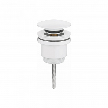 Донный клапан без перелива Rose RS31C, белый арт. 187645