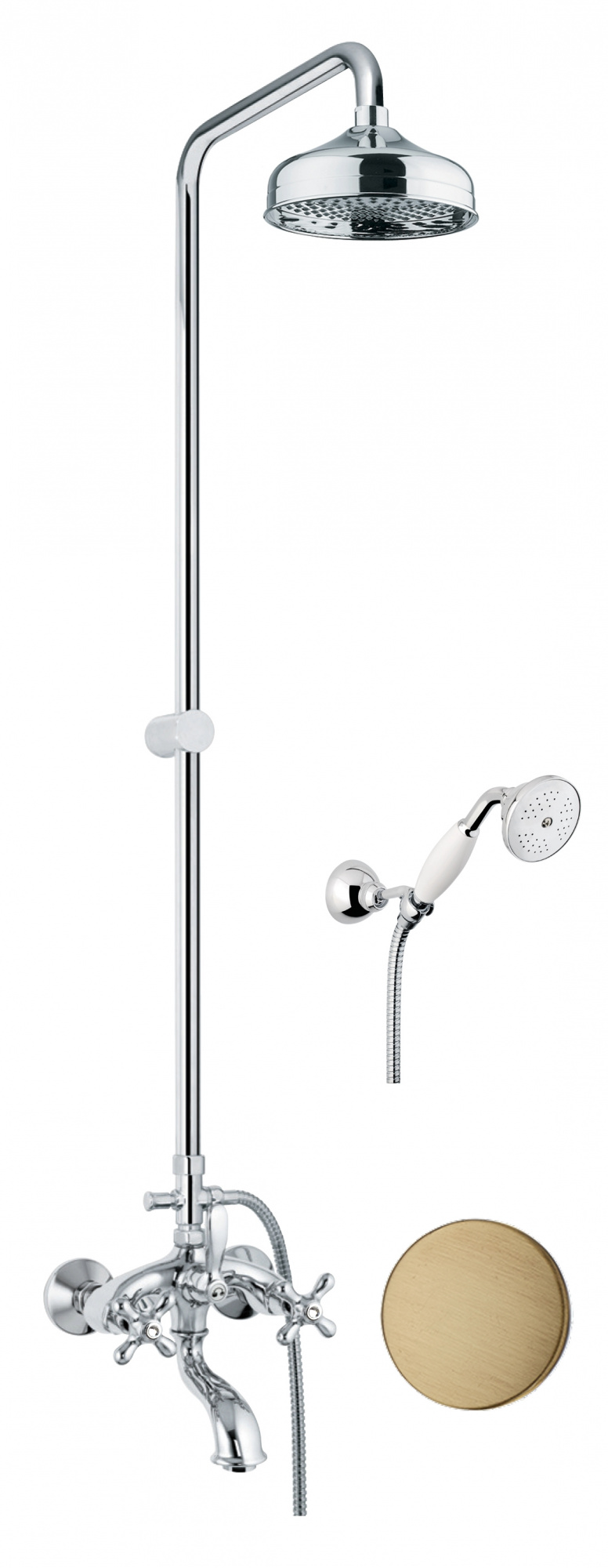 Душевая система Fiore MARGOT SKY (SWAROVSKI®) 01ZZ0615, бронза арт. 190902