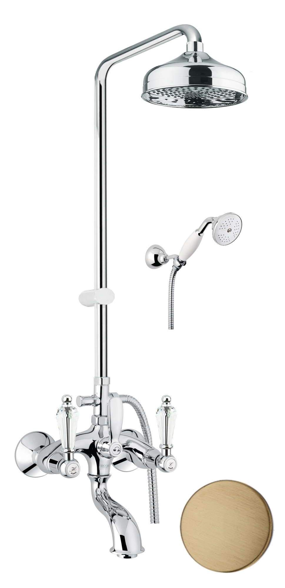 Душевая система Fiore GIOIELLI (SWAROVSKI®) 08ZZ0615, бронза арт. 190932