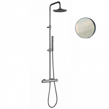 Душевая система с термостатом Webert Elio EL980507345METAL, никель арт. 190966