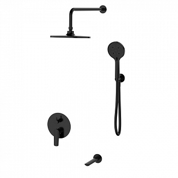 Душевая система встраиваемая ESKO Lagos Black SET7in1LGB, черный арт. 192107