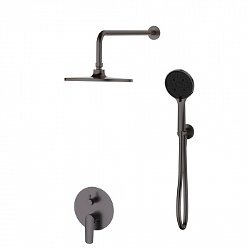 Душевая система встраиваемая ESKO Lagos Gun Metal SET6in1LGGM, оружейная сталь арт. 192108