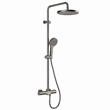 Душевая система с термостатом GAPPO G2495-79, оружейная сталь арт. 192306