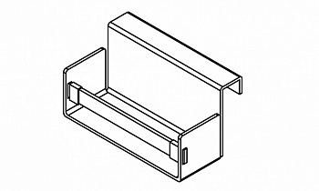 GAMADECOR Коробочка для аксессуаров монтаж на планку, 24x13x12 см, Metal/Piel арт. 30225