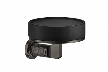GESSI INCISO Мыльница настенная черная, Black Metal Brushed PVD арт. 30257