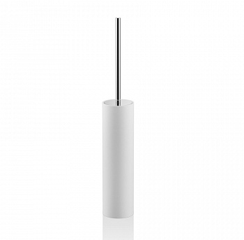 DW STONE SBG Ёршик туалетный напольный, H52x8,5x8,5 см, Белый/Хром арт. 30267