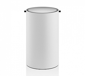 DW STONE BEMD Ведро с крышкой, Ø18,5 см, Н30 см, белый/хром арт. 30276