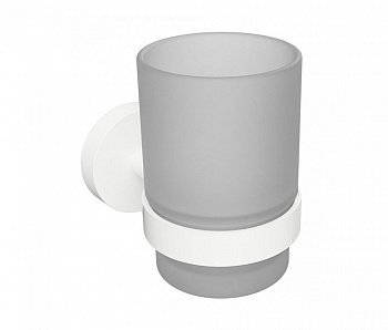 BEMETA WHITE Держатель зубных щеток 70x95x105 мм, белый/стекло матовое арт. 30476