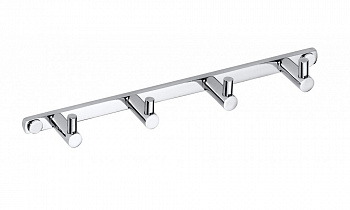 BEMETA OMEGA Вешалка-планка с 4-мя крючками 270x25x40 мм, хром арт. 30490