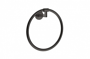 GESSI INGRANAGGIO Полотенцедержатель настенный кольцевой, Black Metal Brushed PVD арт. 30509