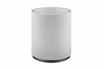 GESSI Корзина для мусора, Ø180, H240 мм, белый/Black Metal Brushed PVD арт. 30512