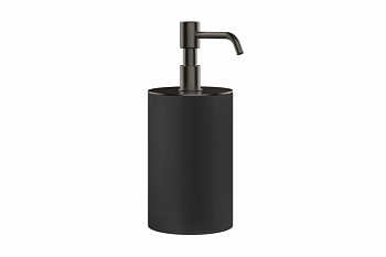 GESSI Дозатор для жидкого мыла настольный, Ø75, H194 мм, черный/Black Metal Brushed PVD арт. 30519