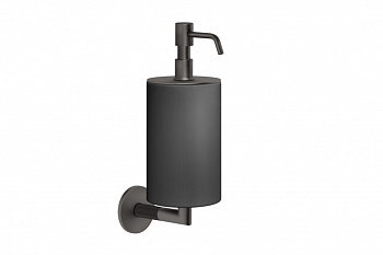 GESSI INGRANAGGIO Дозатор для жидкого мыла настенный черный/Black Metal Brushed PVD арт. 30533