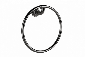 GESSI VENTI20 Полотенцедержатель настенный кольцевой, Black Metal PVD арт. 30636