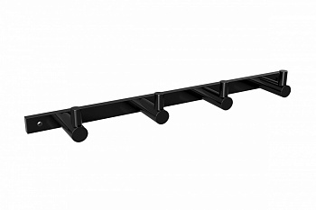 BEMETA DARK Планка с 4 крючками 270xH25x40 мм, черный арт. 30944