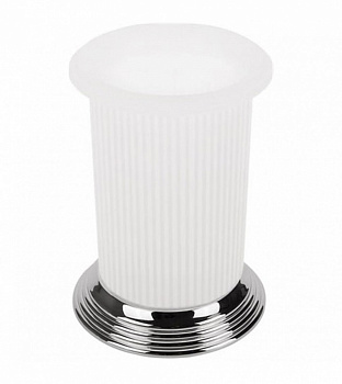COLOMBO HERMITAGE Стакан для зубных принадлежностей, настольный, хром/матовое стекло арт. 31752
