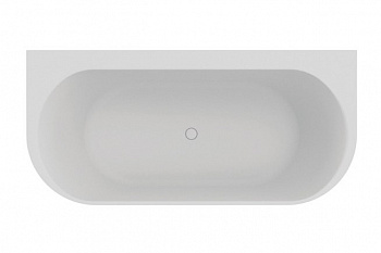 RIHO VALOR BACK2WALL Ванна пристенная 180x80 см, 242 л, SOLID SURFACE - белый матовый арт. 32097
