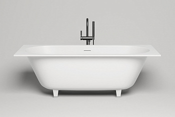 Salini ORNELLA AXIS KIT 190 Ванна встраиваемая 1900x900x635/655 мм, S-Stone, белый матовый арт. 32215