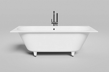Salini ORNELLA AXIS 170 Ванна встраиваемая 1700x750x590/610 мм, S-Stone - белый матовый арт. 32324