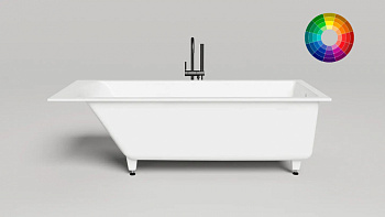 Salini CASCATA 180 Ванна встраиваемая 1796x795x593/610 мм, S-Stone, RAL матовый арт. 32352