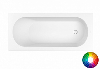 WHITECROSS Gin Ванна из искуственного камня SolidSurface 180x80 см, RAL матовый арт. 32527