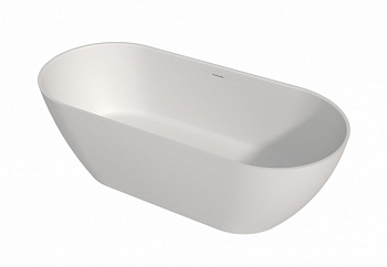 WHITECROSS Tawna Ванна отдельностоящая 180x80 см, интегрированный слив, Solid Surface белый матовый арт. 32532