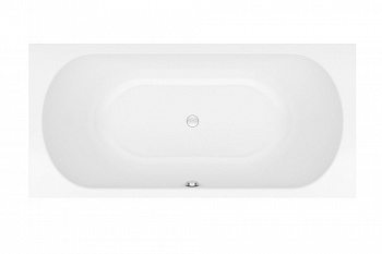 KOLPA BETTY E2 BASIS Ванна акриловая на ножках со сливом-переливом, 200x90 см, белый/хром арт. 161467