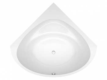 KOLPA DOLORES 130 BASIS Ванна акриловая на каркасе со сливом-переливом, 130x130 см, белый/хром арт. 161470