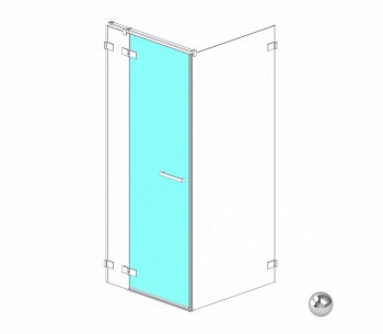 RADAWAY Euphoria KDJ Door G 612 L Дверь, хром/прозрачное арт. 32608