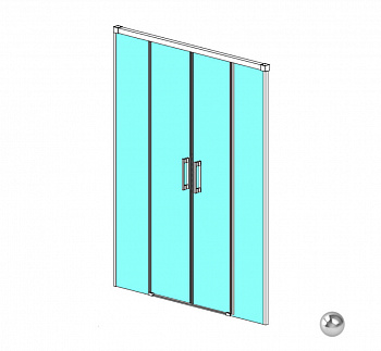 RADAWAY IDEA DWD 200 Дверь в нишу, раздвижная, 1985-2015хH2005 мм, хром/прозрачное арт. 32613