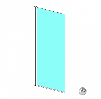 RADAWAY Nes PNJ 90 L Шторка на ванну 900-915х1500 мм, прозрачное/хром арт. 32636