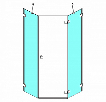 RADAWAY Essenza Pro PTJ walls 100 Z×100 S Боковые стенки, прозрачное арт. 32637