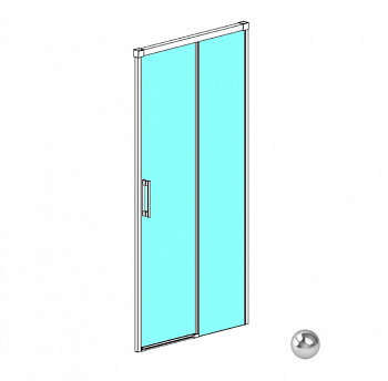 RADAWAY IDEA DWJ 130 R Дверь в нишу раздвижная, 1287-1312xH2005 мм, хром/прозрачное арт. 32644