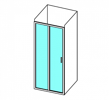 RAVAK BLSDP2-100 Душевая дверь, H195х100 см, хром/Transparent арт. 32659