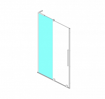 RADAWAY Furo Wall 580 Неподвижное стекло для двери, прозрачный арт. 32756