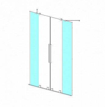 RADAWAY Furo Front walls 442 Неподвижные стекла для двери, прозрачное арт. 32757