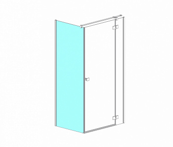 RADAWAY Essenza KDJ S1 100 Боковая стенка 972-987хH2000 мм, прозрачное арт. 32760