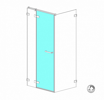 RADAWAY ARTA Door G 620 L Дверь душевого ограждения, хром+/прозрачное арт. 32774