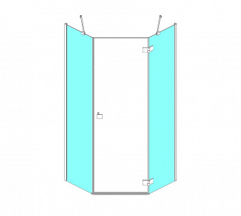 RADAWAY Essenza PTJ walls 90 Z×90 S Боковые стенки, H2000 мм, прозрачное арт. 32784