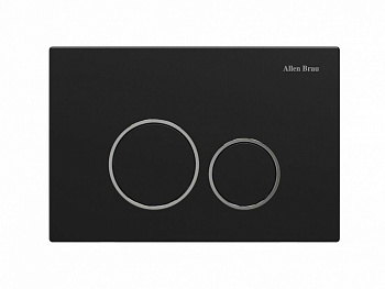 ALLEN BRAU PRIORITY Клавиша смыва двойная, черный матовый/хром (306278) арт. 33010