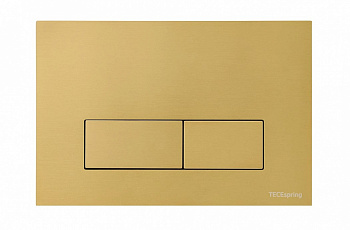 TECEspring S Панель смыва, нержавеющая сталь, сатин, gold PVD (с покрытием против отпечатков) арт. 33147